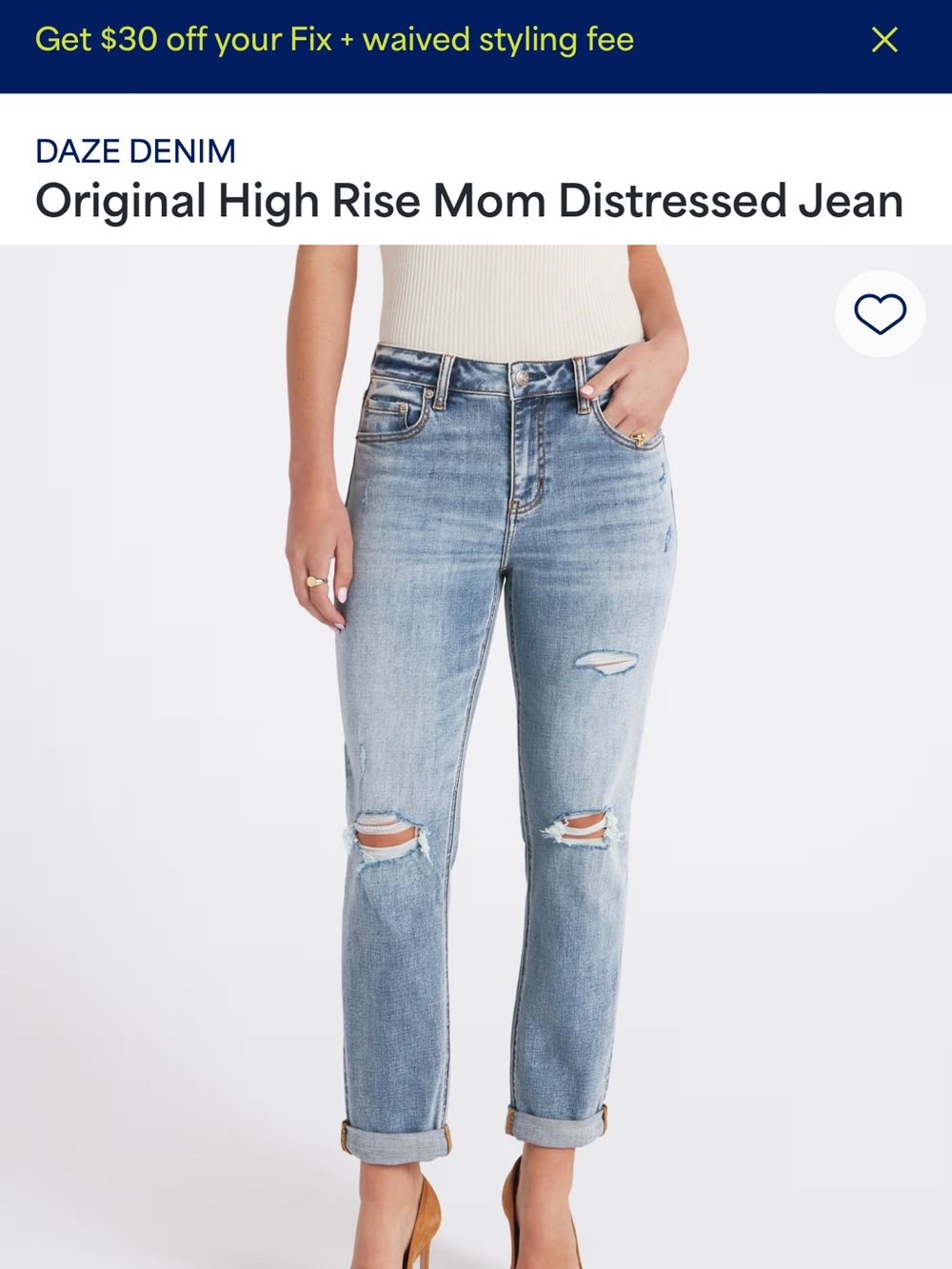 Daze Denim High-Rise Mom Jean in Light Blue Wash